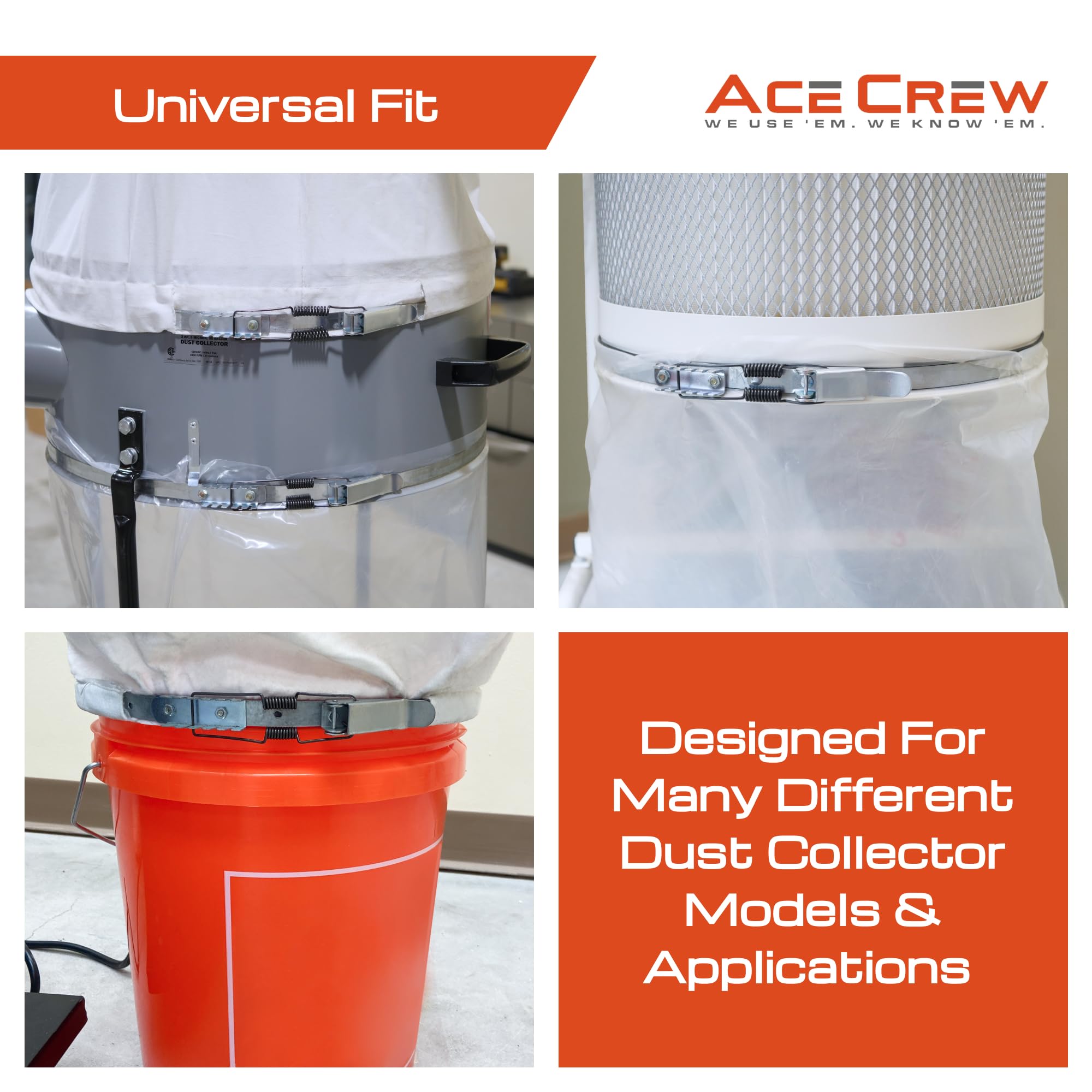 AceCrew Dust Collector Clamp - Universal Fit -4