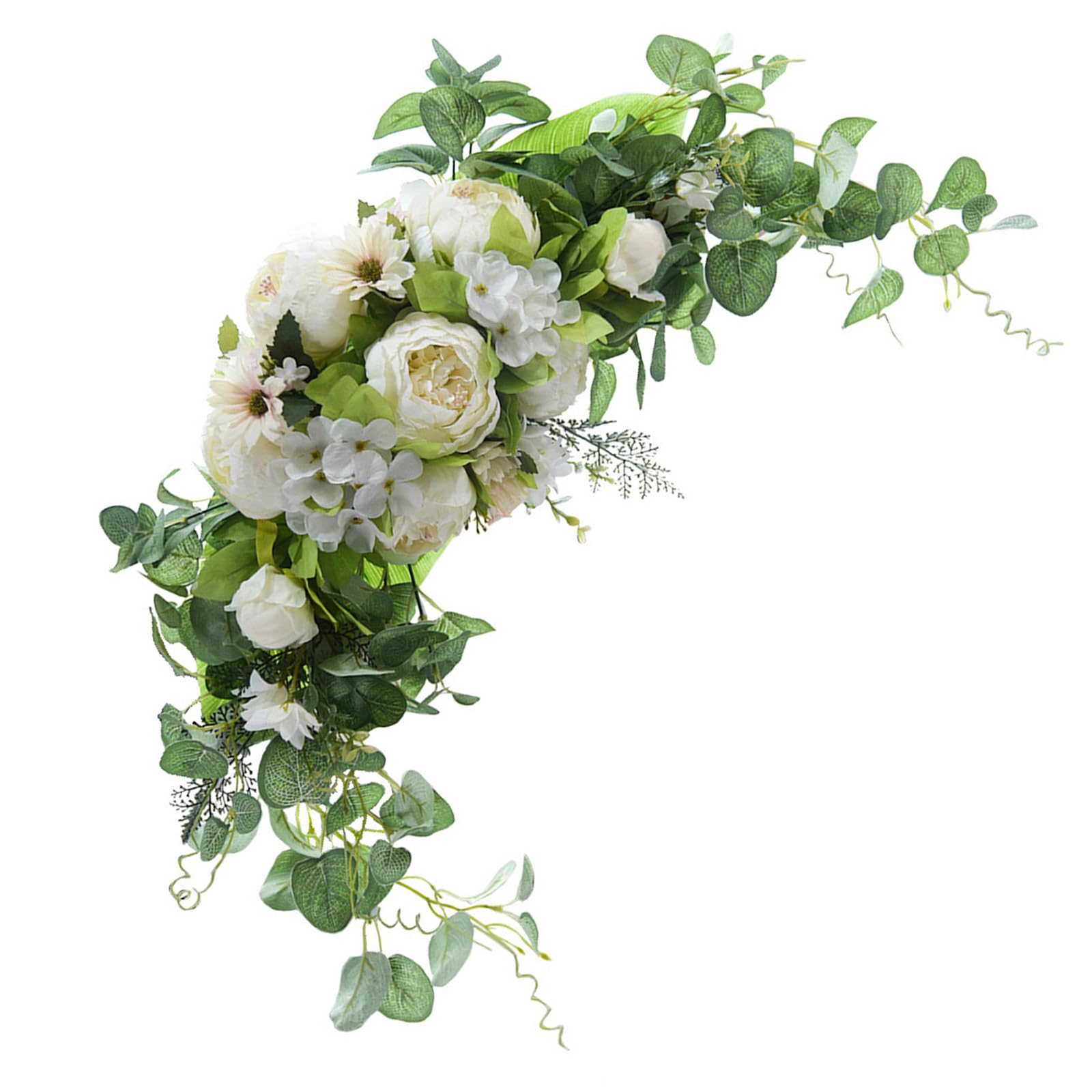 YROHGKPN Realistic Artificial Flower Swag Wedding Ceremony Sign for Wedding Reception Backdrops Arrangements Realistic