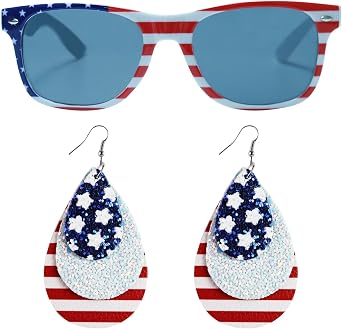4th of July Outfits for Women Patriotic Kimono Cardigan with 4th of July Accessories | Womens 4th of July Outfit
