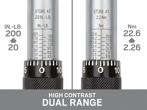 TEKTON 24320 1/4 Drive Click Torque Wrench
