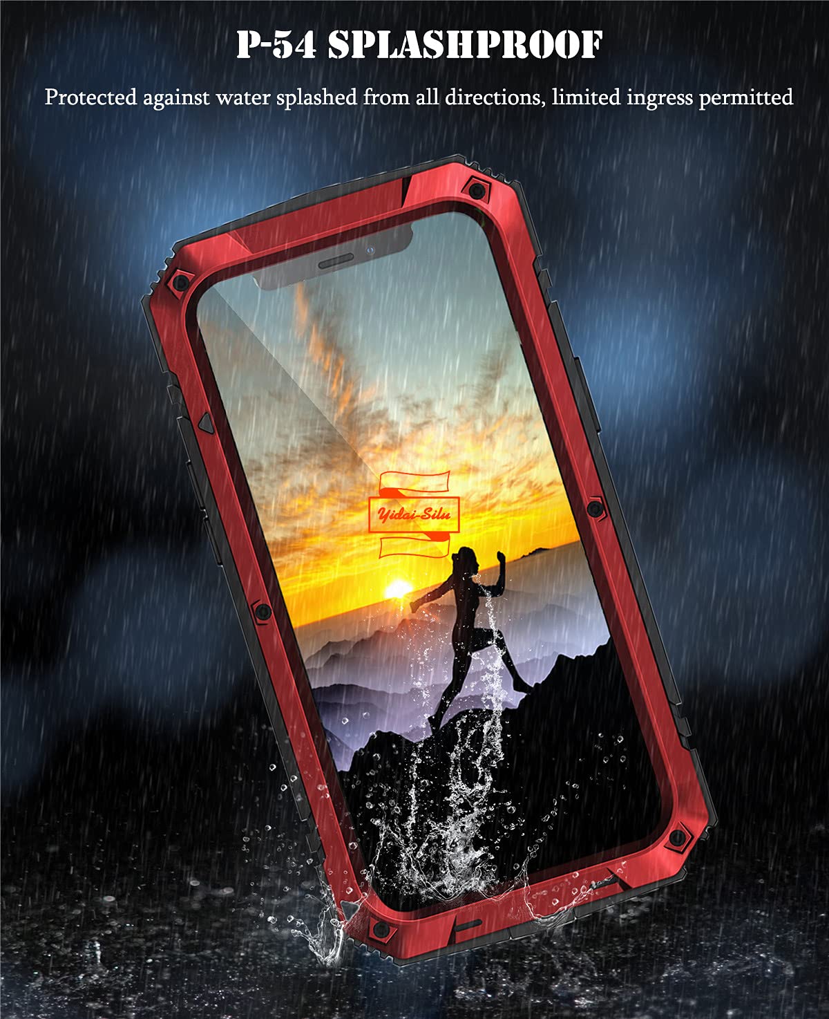 iPhone 11 360 stopni standard wojskowy IP-54 Outdoor Hybrid etui ochronne, wodoszczelne, odporne na uderzenia, metalowe etui + ochrona wyświetlacza do iPhone 11 6,1" - pieniądze