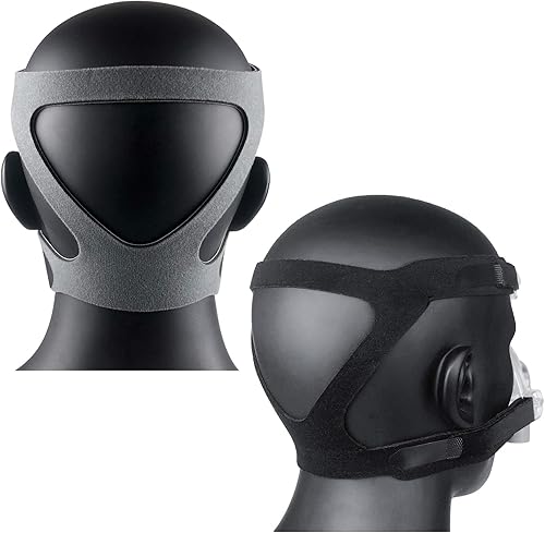 Upgaded - Correas de repuesto para máscara CPAP de cara completa para resmed Mirage Series y Philips Respironics diseño duradero no elástico