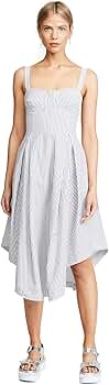 Amazon.com: KENDALL + KYLIE Women's Seeersucker Bustier Dress, Black/White,  Extra Small : Clothing, Shoes & Jewelry
