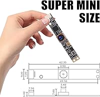 Vista 9 de Cámara USB de enfoque automático de 16 MP con micrófono para computadora Mini UVC USB2.0 Lightburn Cámara Micro USB Seguridad PC Cámaras Módulo