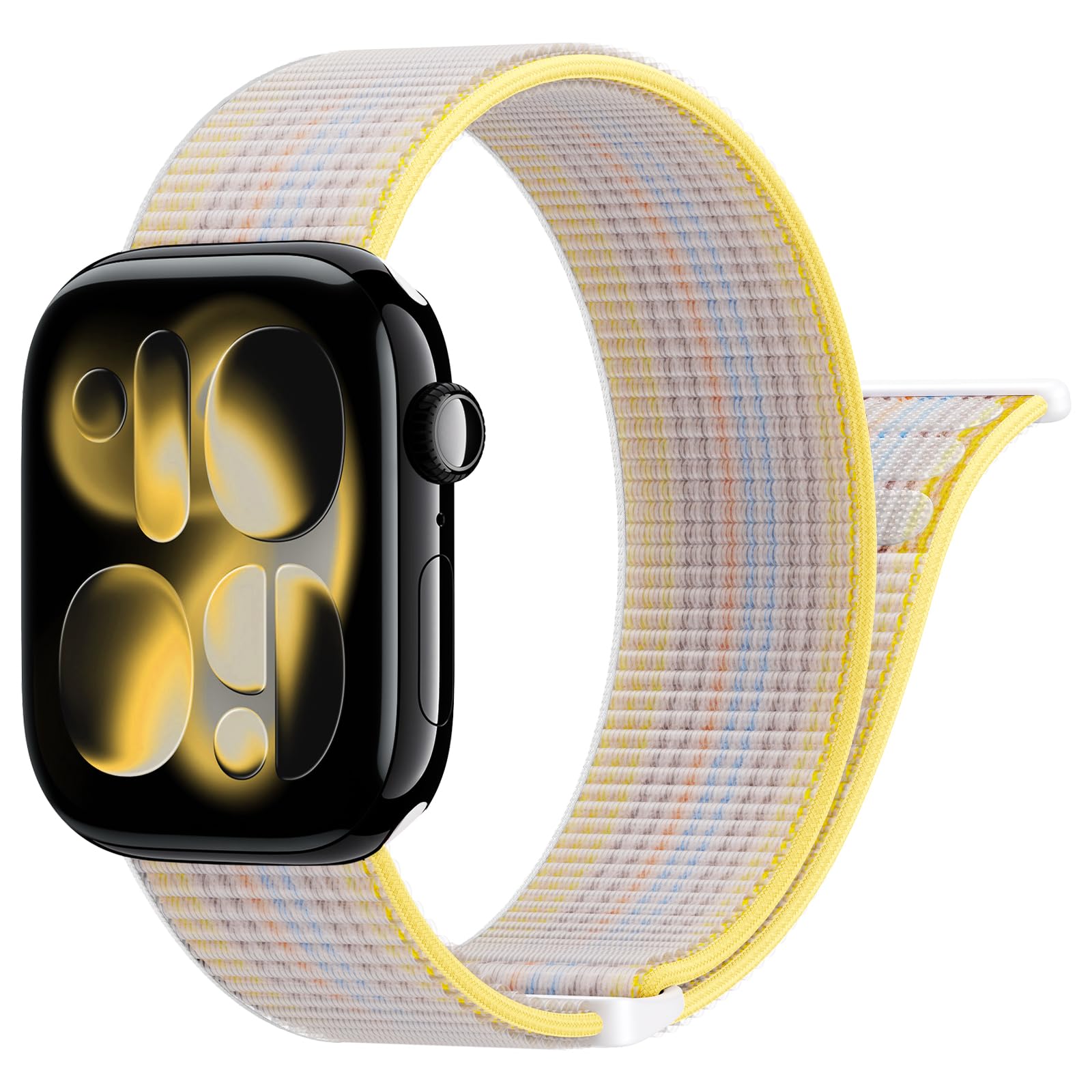 Yoohoo Nylon Armband Kompatibel mit Apple Watch Armband 40mm 41mm 42mm 38mm 46mm 44mm 45mm 49mm, Verstellbare Sport Armband für iWatch SE Ultra Ultra2 Series 10 9 8 7 6 5 4 3 2 1 Damen/Herren