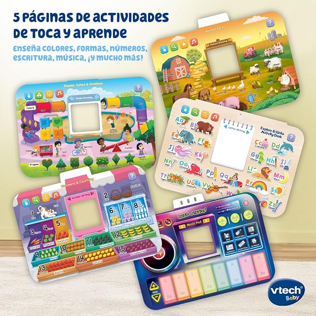 Foto 4 de 7 de VTech - Escritorio Multiactividades 6 en 1 ¡CREA y Aprende! Centro Educativo Interactivo, Juguete Niños +3…