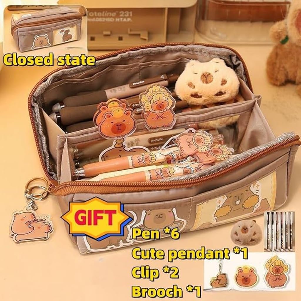 Trousse à crayons - Kawaii - Grande capacité - Zippée - Pour enfants