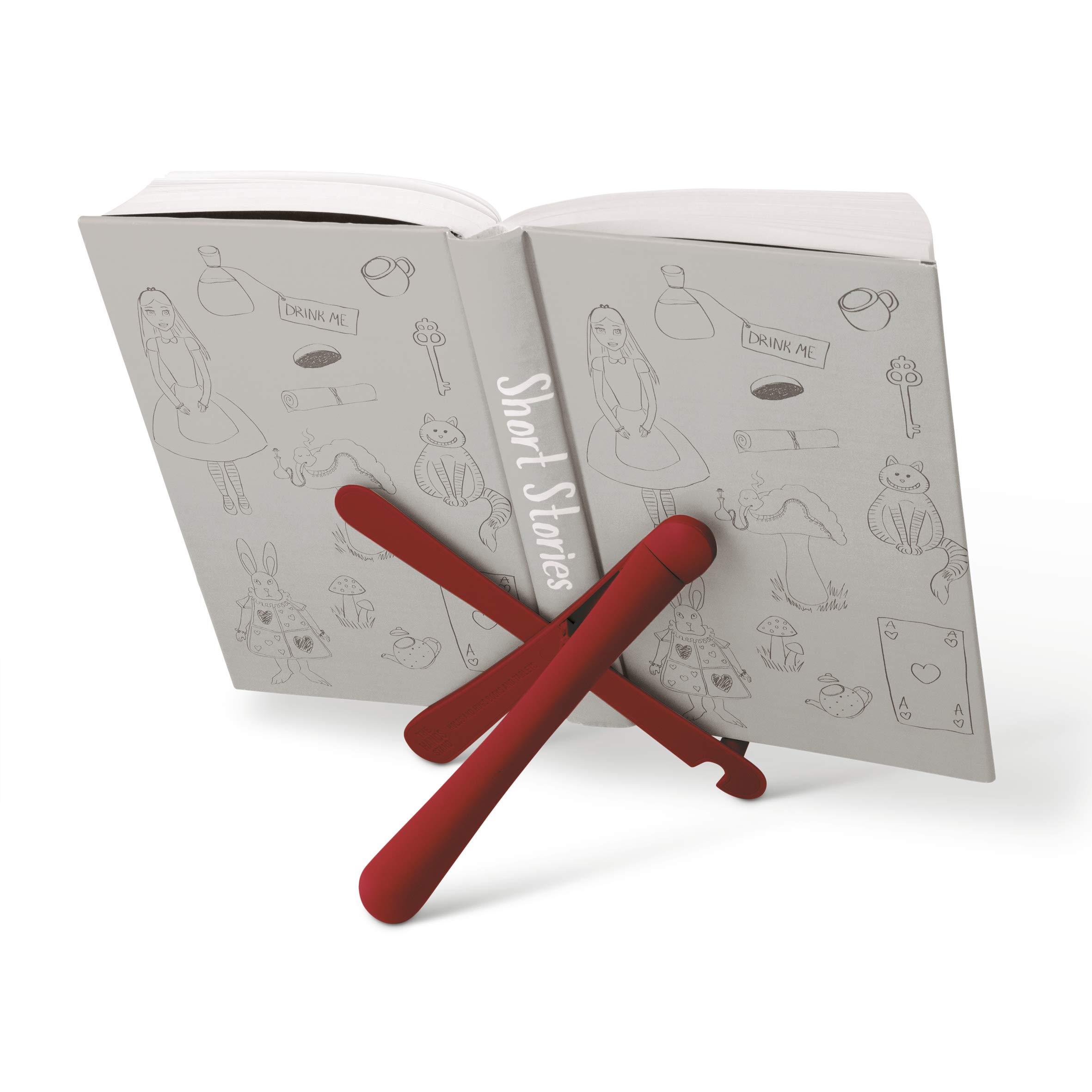 IF The Hands Stand Hands Free Reading Tablet Book Holder Scarlet