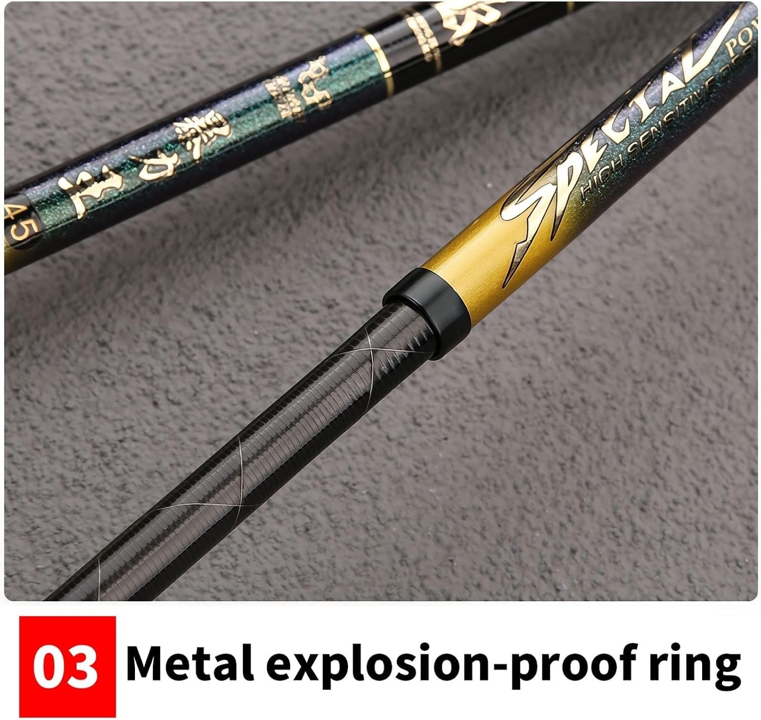 Canna da Pesca telescopica in Carbonio Ultraleggera e Super Rigida | Canna da carpa per fiumi, laghi, bacini artificiali, torrenti e stagni(4.8m)