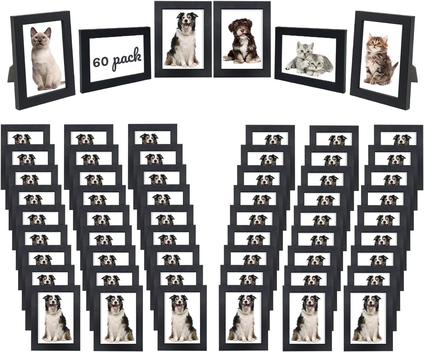 Amazon.com - YOUKE OLA Set of 60 Picture Frame Bulk Photo Frames with ...