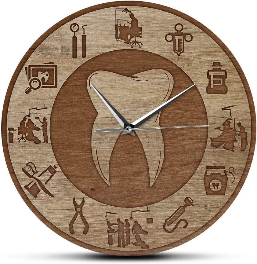 Buy IIE Dentist Wall Clocks with Roman Number, Movement Battery