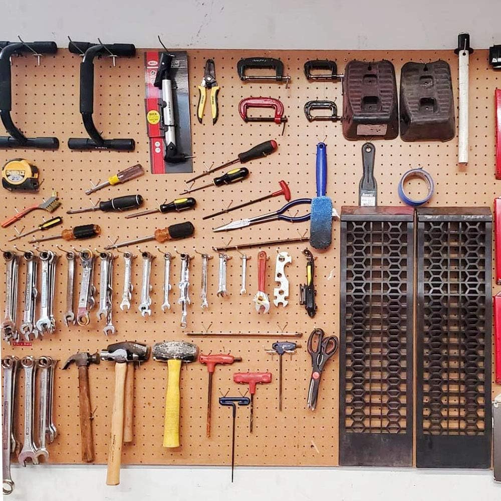 Abimars Alloy Steel Pegboard Hooks 50 Pack Fit All Standard 1/8”and 1