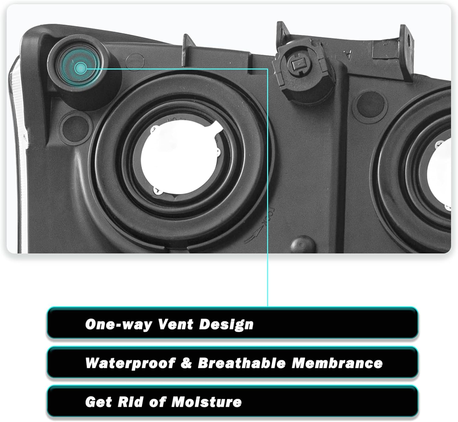 6 PCS Fits for 2003-2006 Chevy Silverado Headlight & LED Tail Light Assembly Pair Set OE Factory Style Chrome Housing & Clear Reflector