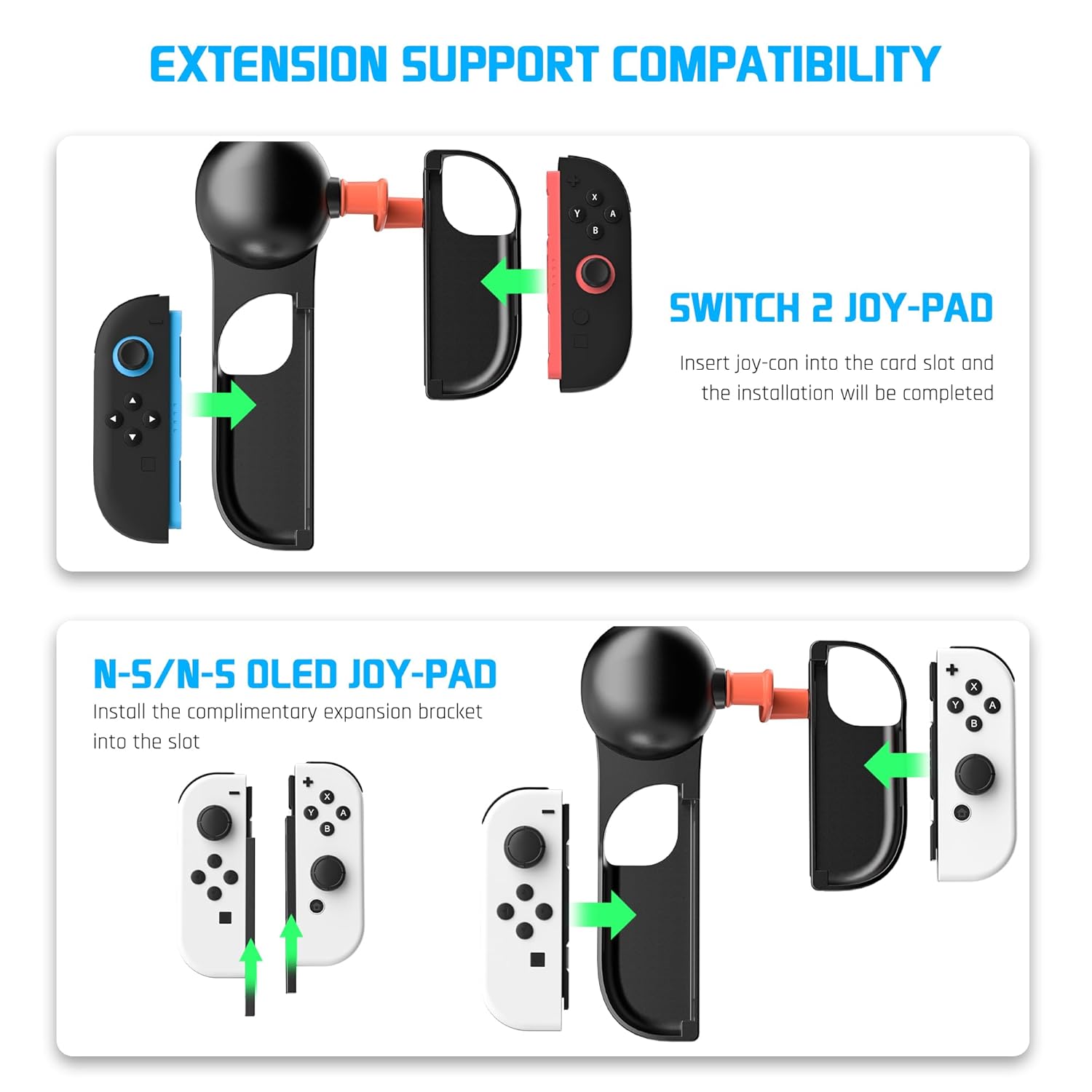 FANPL Fishing Rod for Nintendo Switch 2/1 Joy Con Controller, Fishing Game Handle Grip Accessories for Switch Legendary Fishing & Fishing Star World Tour & Bass Pro Shops, Enhance Gaming Experience - Image 2