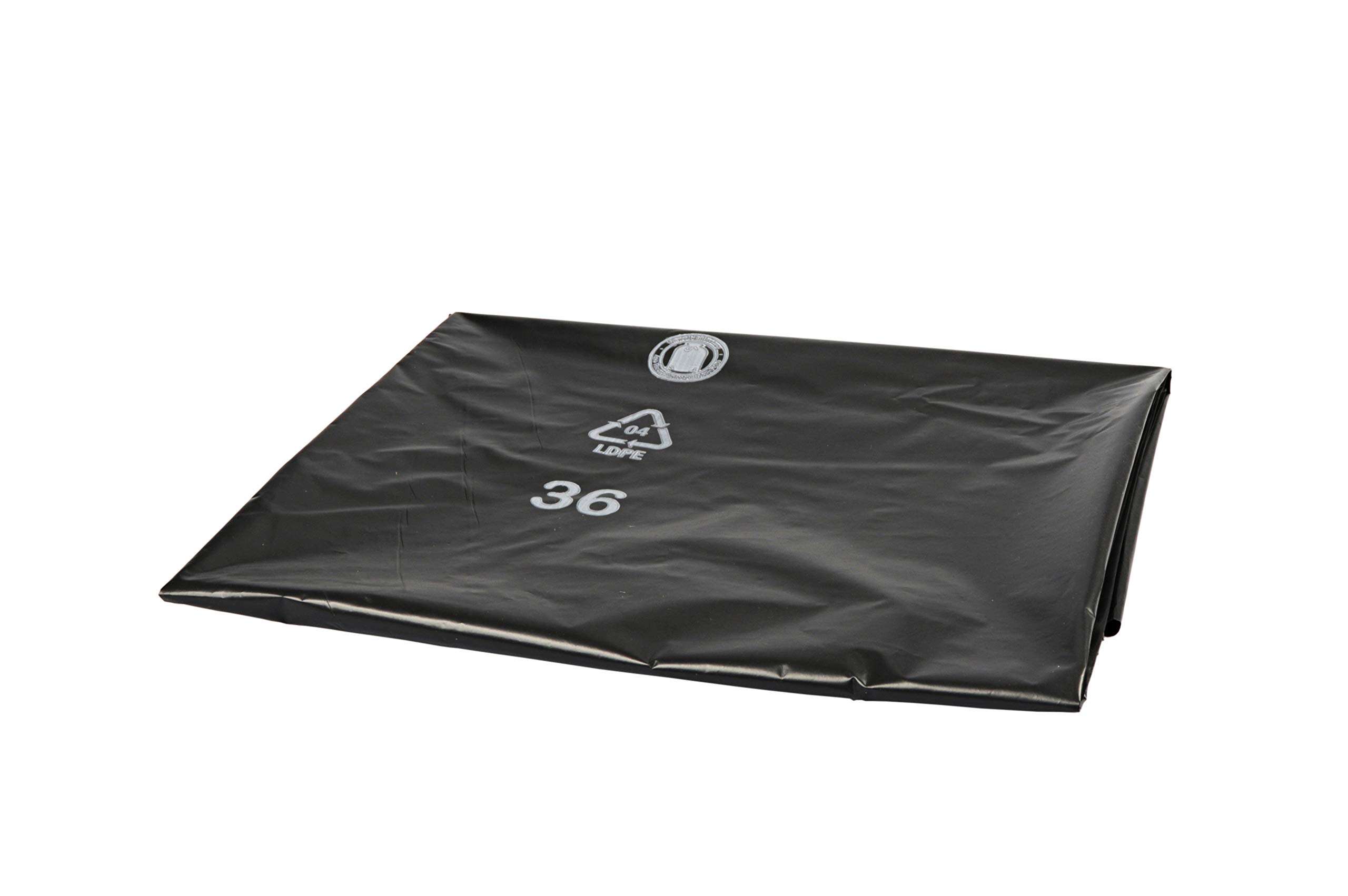 Disss - Sacchi della spazzatura extra resistenti, 140 l, 150 pezzi, colore: Nero
