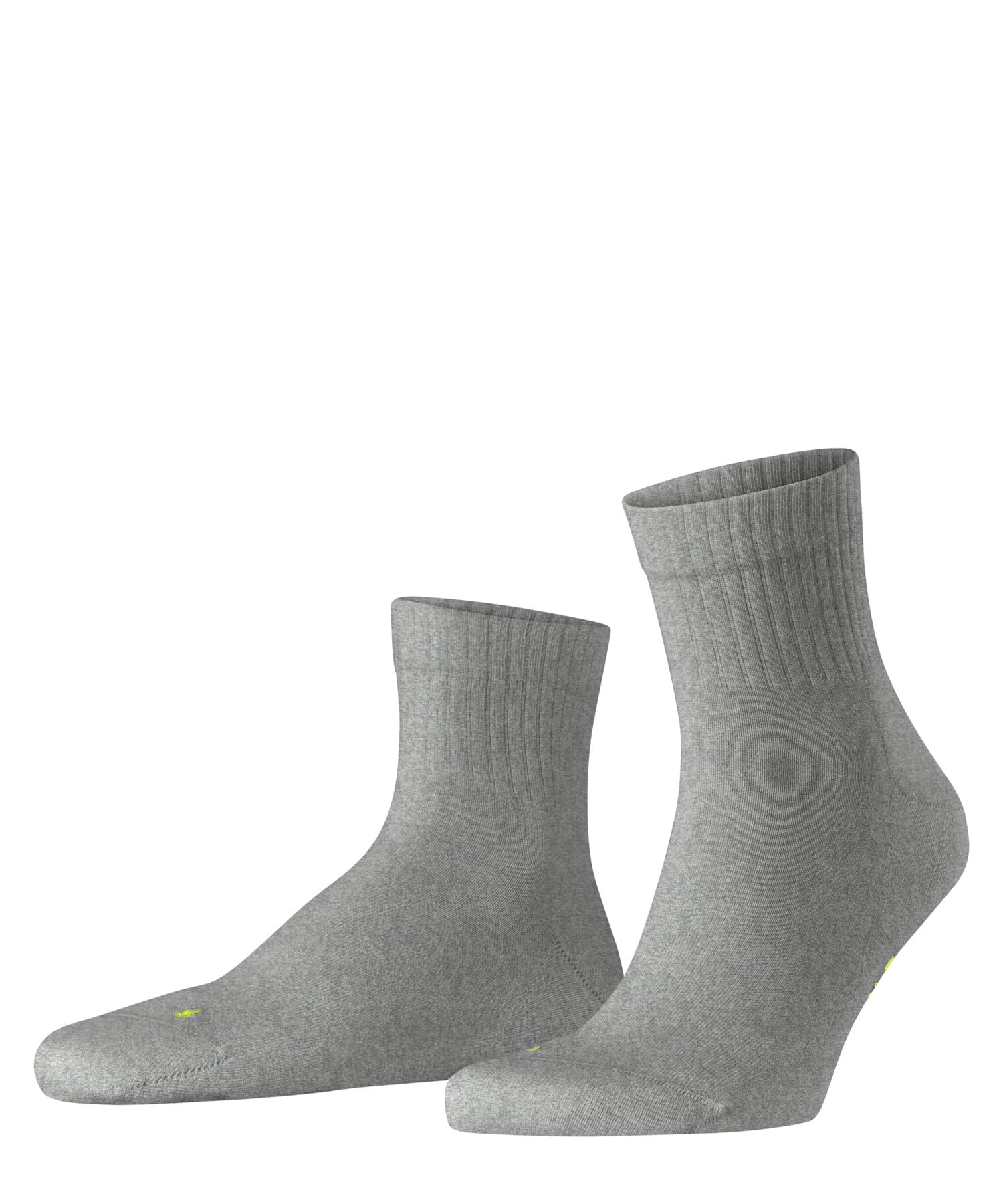 FALKE Unisex Run U Sso Cotton Plain 1 Pair Socks, Grey Light 3400 Rib, 9.5-10.5