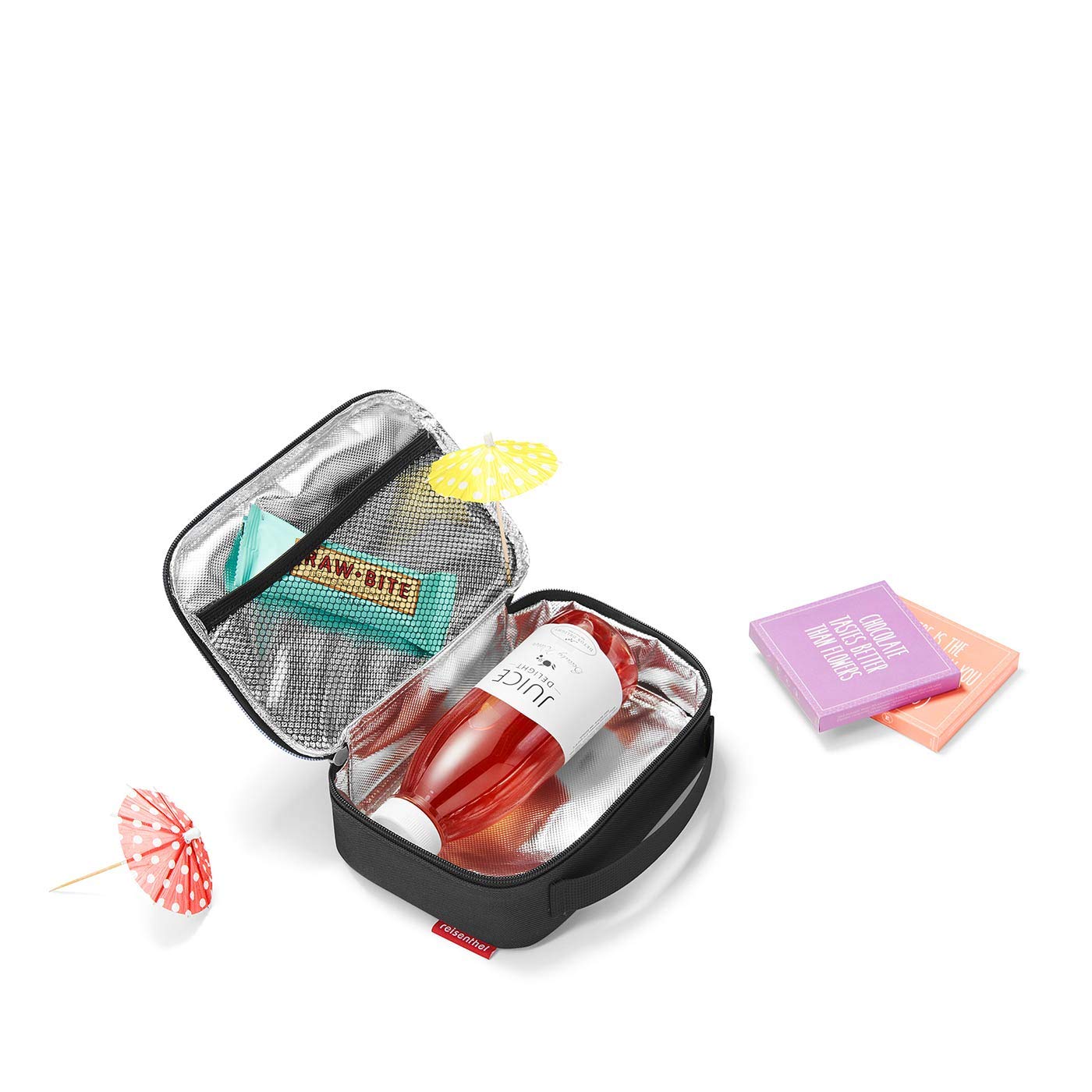 Set carrybag BK, thermocase OY, SBKOY Einkaufskorb mit Kleiner K?hltasche, Twist Silver + Black (70527003)