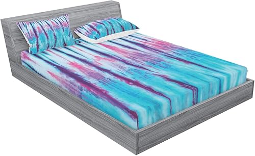 Miniatura 254 de Ambesonne Juego de sábanas bajeras y fundas de almohada occidentales, sombrero de vaquero con temática del salvaje oeste y cuerda de ganadería vieja