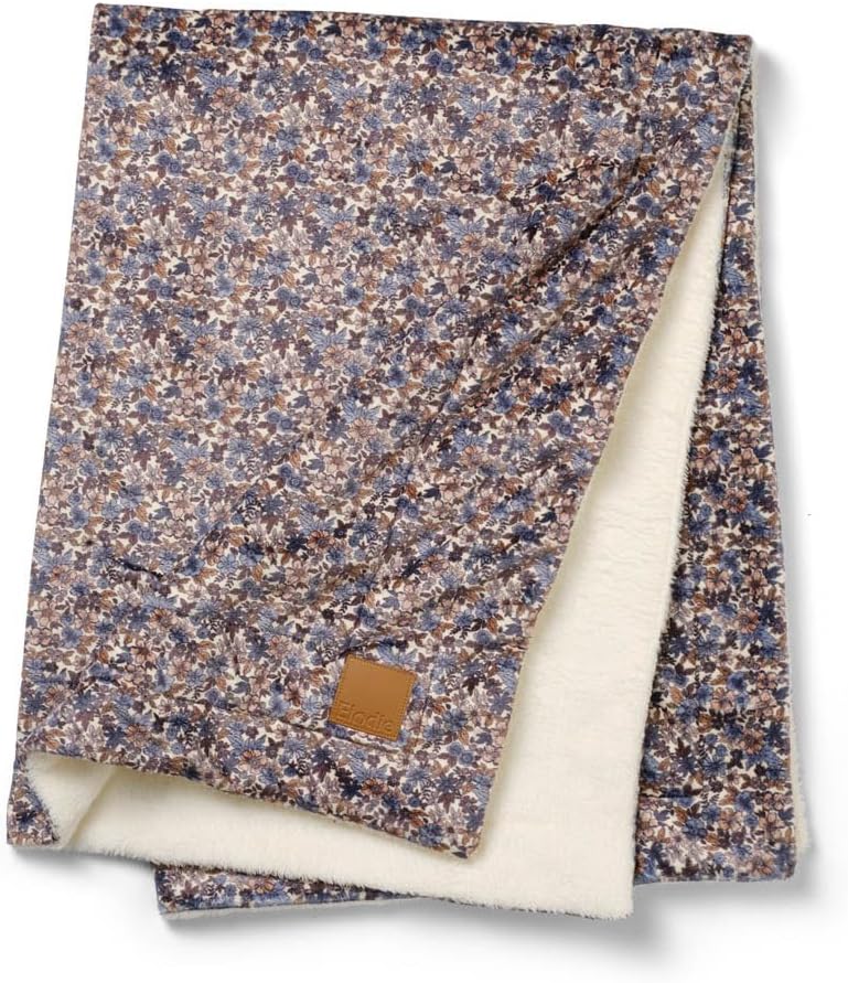 Elodie DetailsPearl Velvet Baby Blanket Extra Soft Oeko-Tex Material 75 x 100 cm - Blue Garden