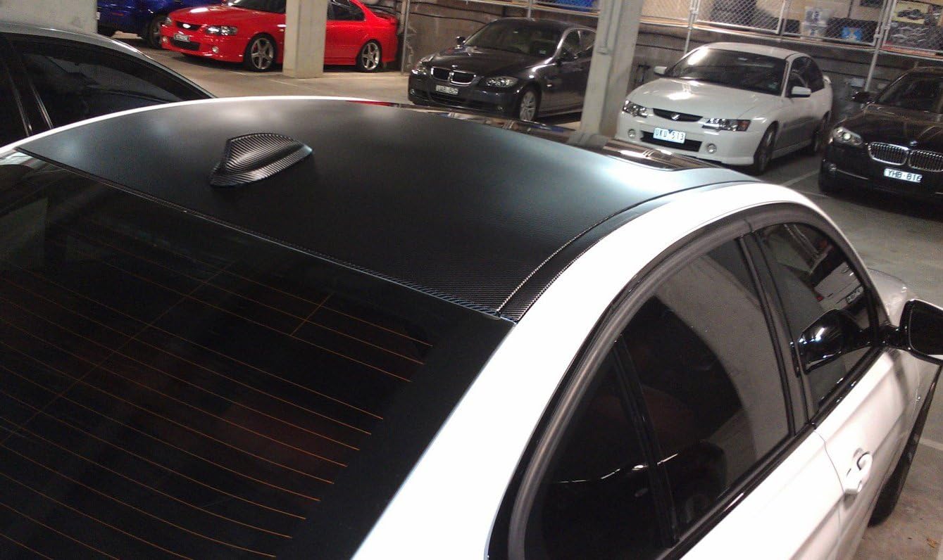 Cuztom Tuning Direct Stick On Shark Fin Antenna Real Carbon Fiber Cap Cover Compatible for 2013-2019 BMW F30 F32 F36 F22 F80 F82 M3 M4 2020+ G20 G30 G22 Antenna