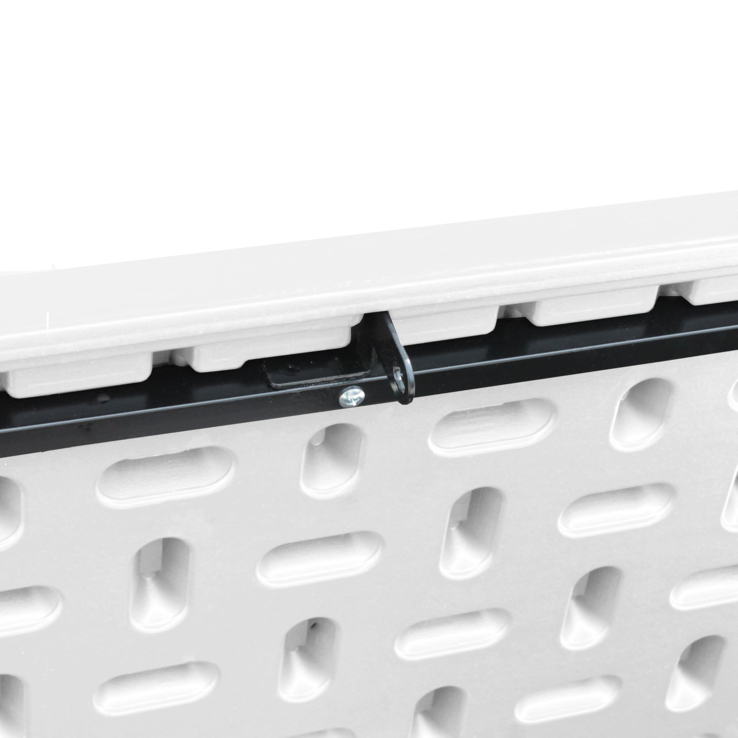 Baule da Esterno Impermeabile in Resina Cassapanca Contenitore XXL con Pistoni Bianco 113x58x58 cm