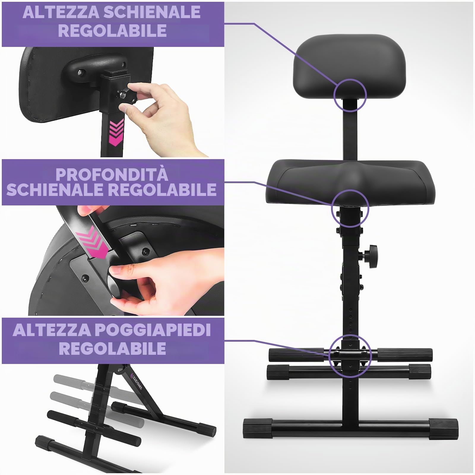 Liquid Stands Sgabello regolabile per chitarra, con schienale, per musicista, batteria, per adulti, bambini, batterista e chitarrista, sgabello per musicista