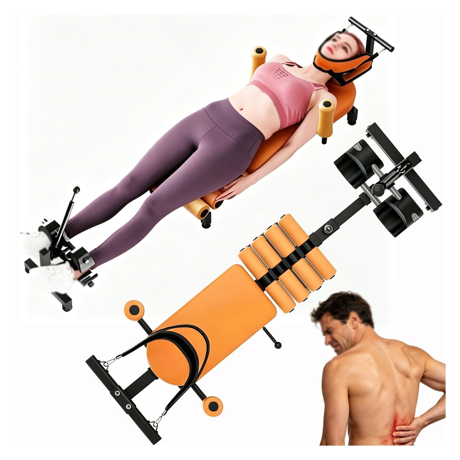 Cervical Traktion Zurück Stretch Bench,150kg