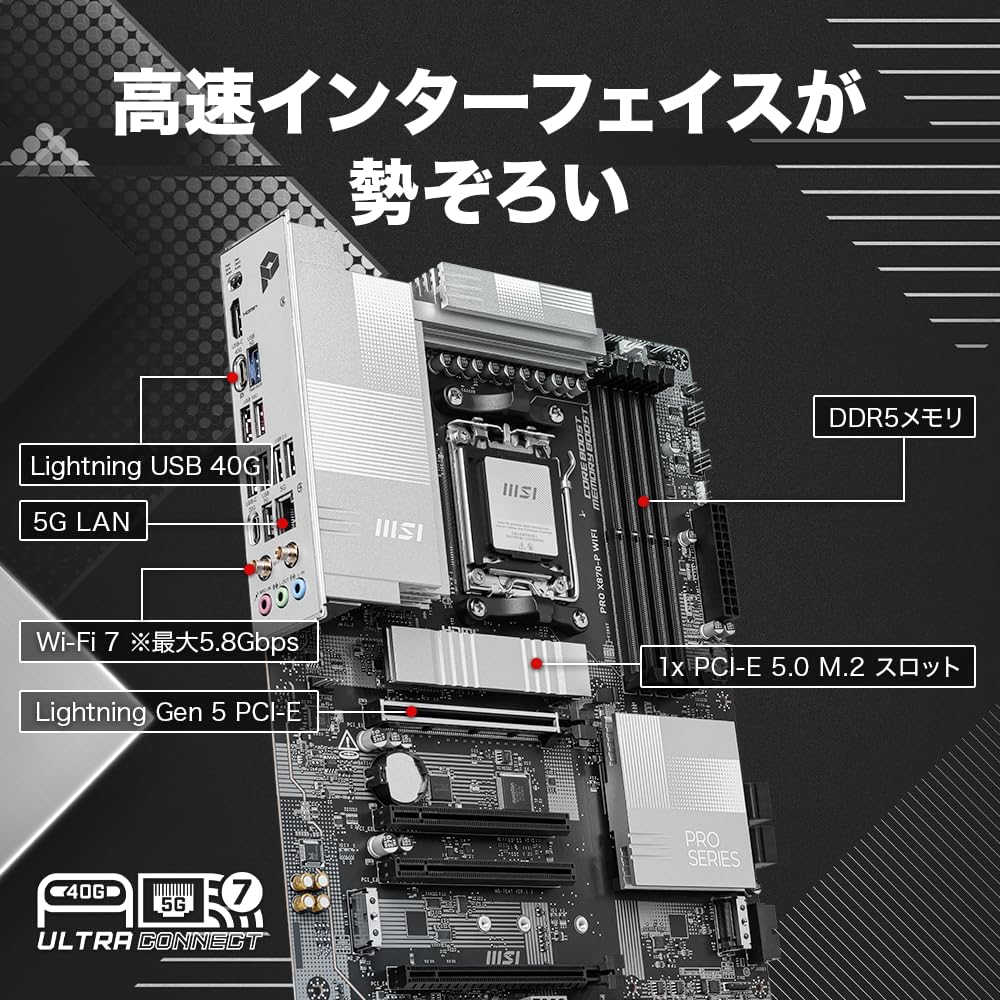 グラフィックボード・グラボ・ビデオカード MSI PRO X870-P WIFI PRO X870-P WIFI | PRO Series Motherboards｜Best Motherboard