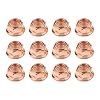 Car Exhaust Manifold Nuts, 12Pcs M8 Copper Hex Nuts Self-Locking High Temperature Automotive Parts, Compatible with BMW E30 3 Series