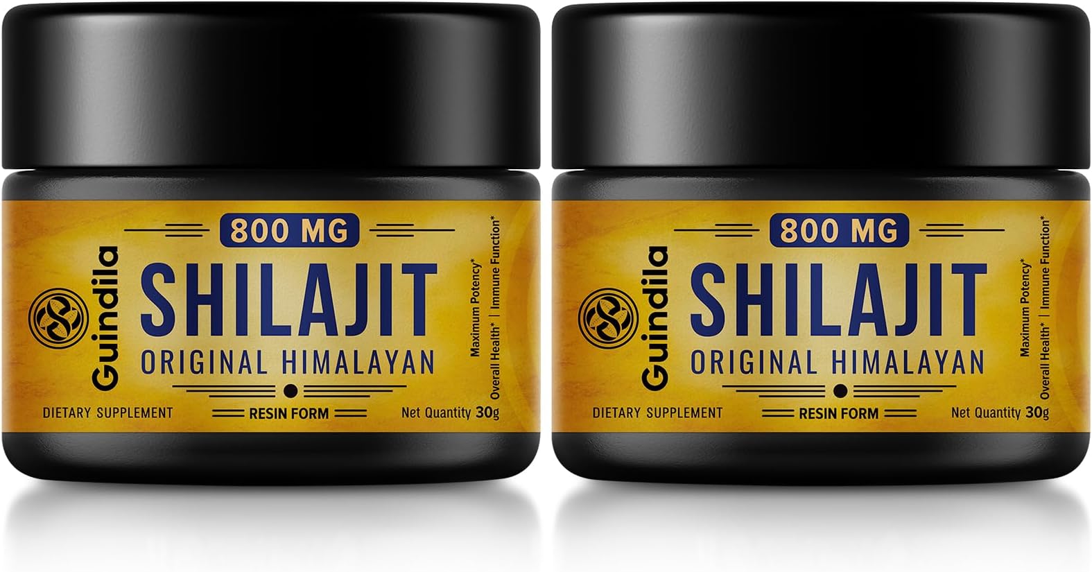 800mg Shilajit Supplement-Shilajit Pure Himalayan Organic Shilajit Resin with Maximum Potency,Original from Himalayan with 85+Trace Minerals & Fulvic Acid for Focus & Energy,Immunity,2 Packs