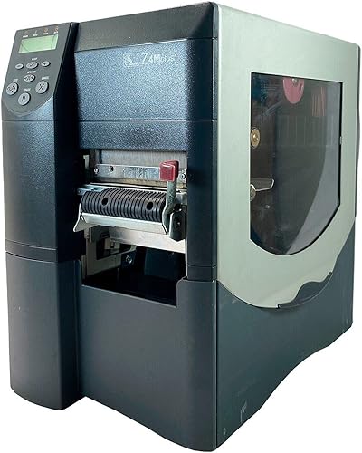 Zebra Z4M Plus - Impresora de etiquetas de transferencia térmica Peeler Rewinder LAN Zebra Firmware Z4M00-2001-5020, paquete con cable de
