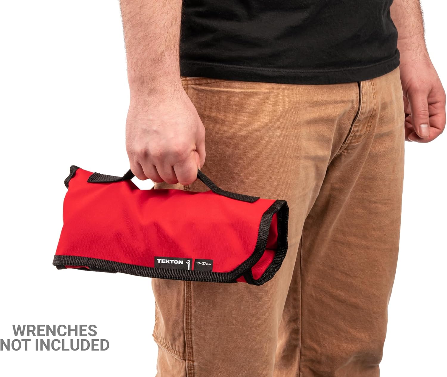 TEKTON 11-Tool Angle Head Wrench Pouch (Black, 3/8-1 in.) | OTP21105