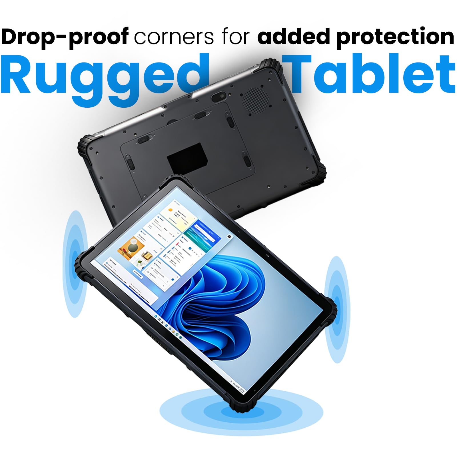 Kayoote ST13 Pro 13.3" Tablet Rugged Win 11 Pro, Intel Celeron N5100, 8GB RAM 256GB ROM, Impermeabile IP65, 1080P FHD, 4G, GPS, Fotocamera 13MP, 8000mAh, Lettore NFC, RS232