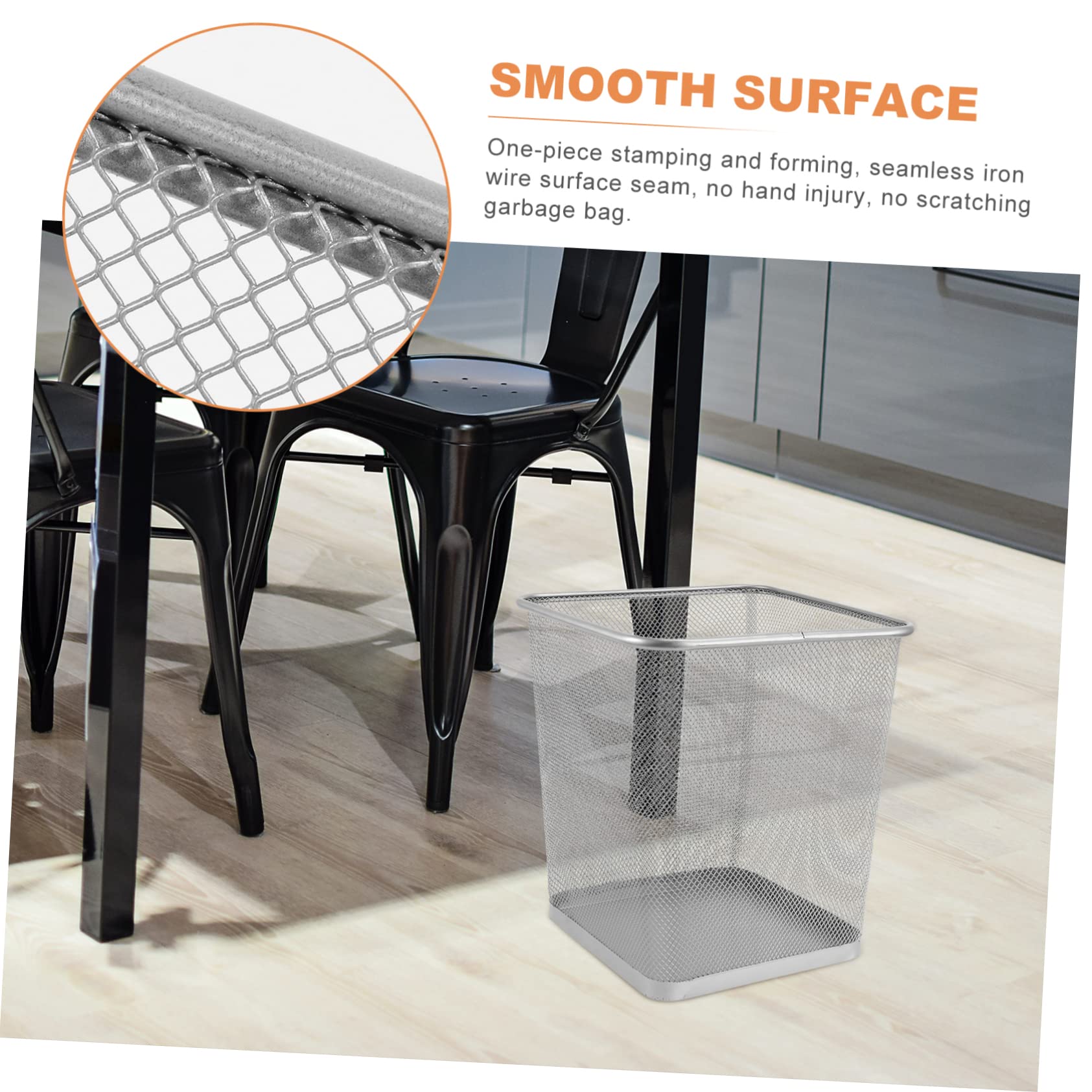 Amazon | Zerodeko 金網の網の廃バスケットのリサイクルビンの