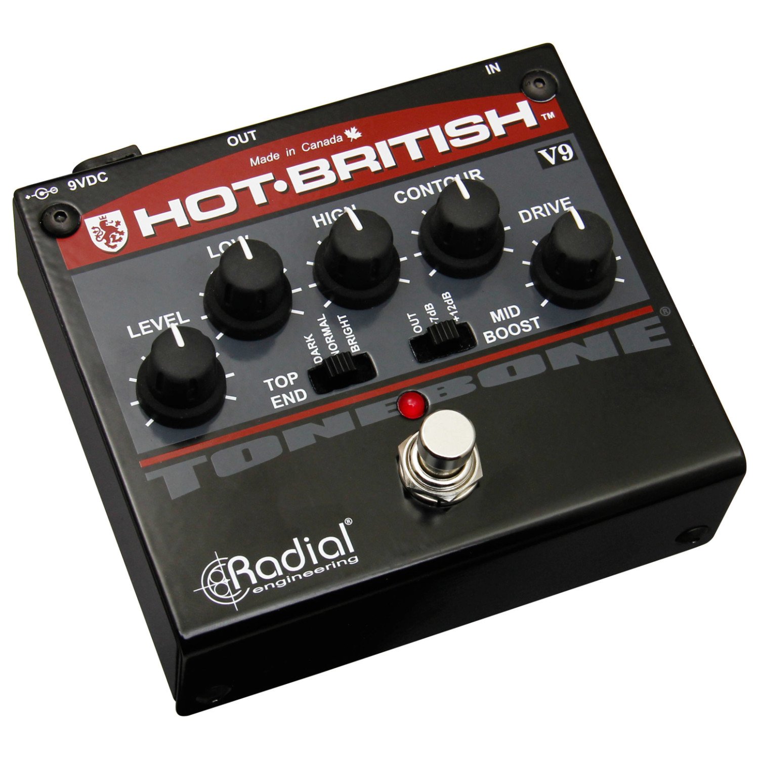 Radial Tonebone Hot British V9 efekt zniekształceń pedał
