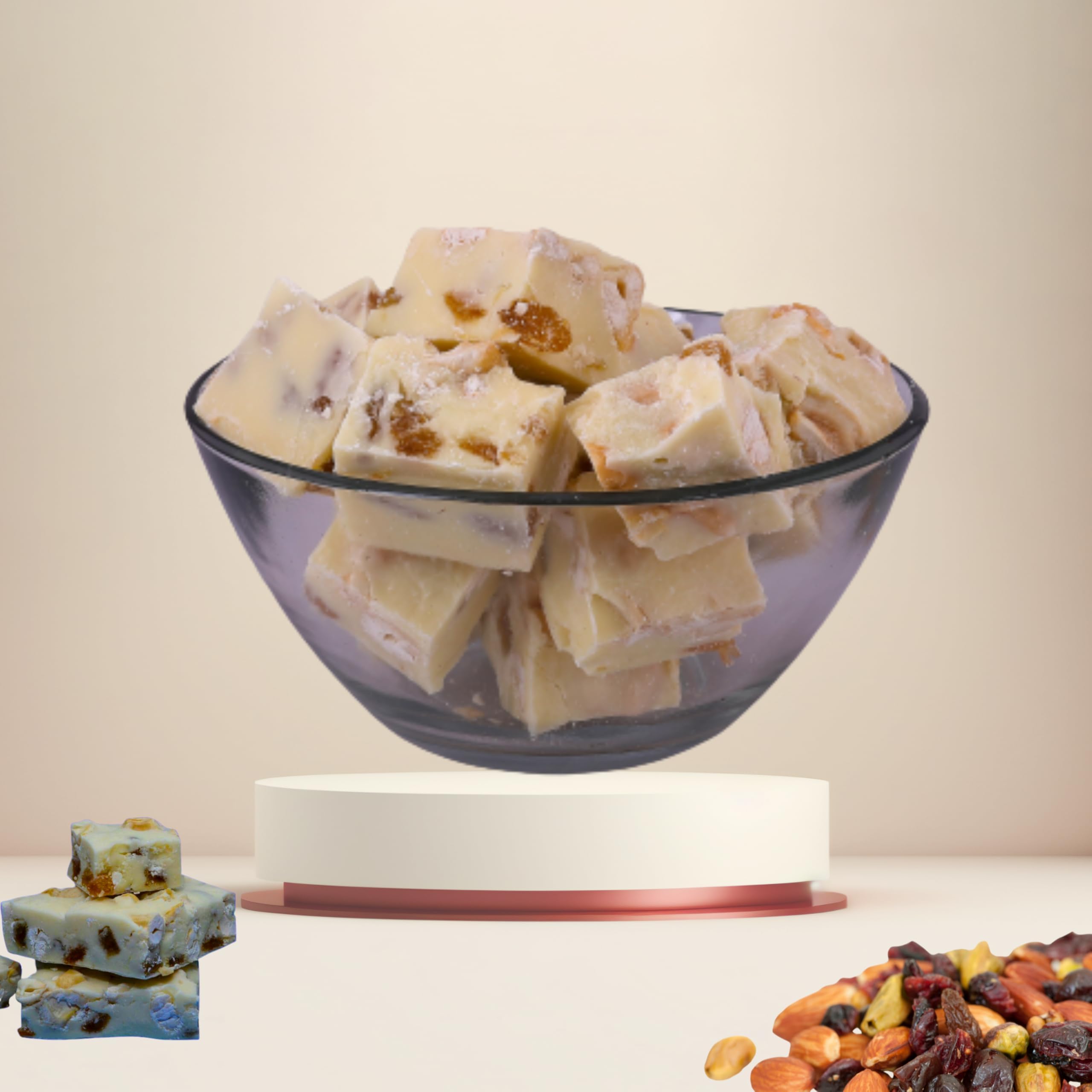 OotyMade.com White Fruit And Nut Chocolates For You and Your Loved Ones Bars (1 kg)
