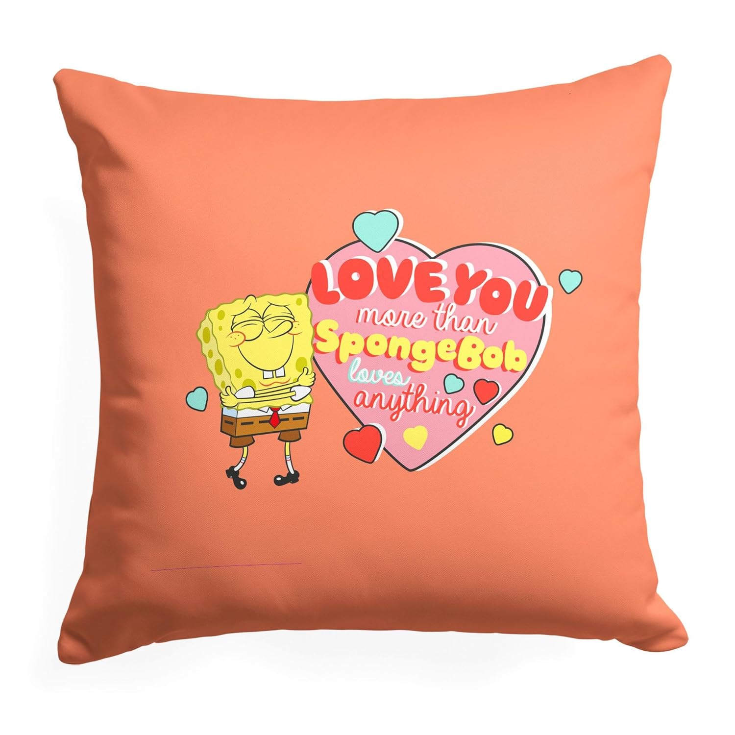Northwest Spongebob Squarepants Pillow 18 x 18 Love You