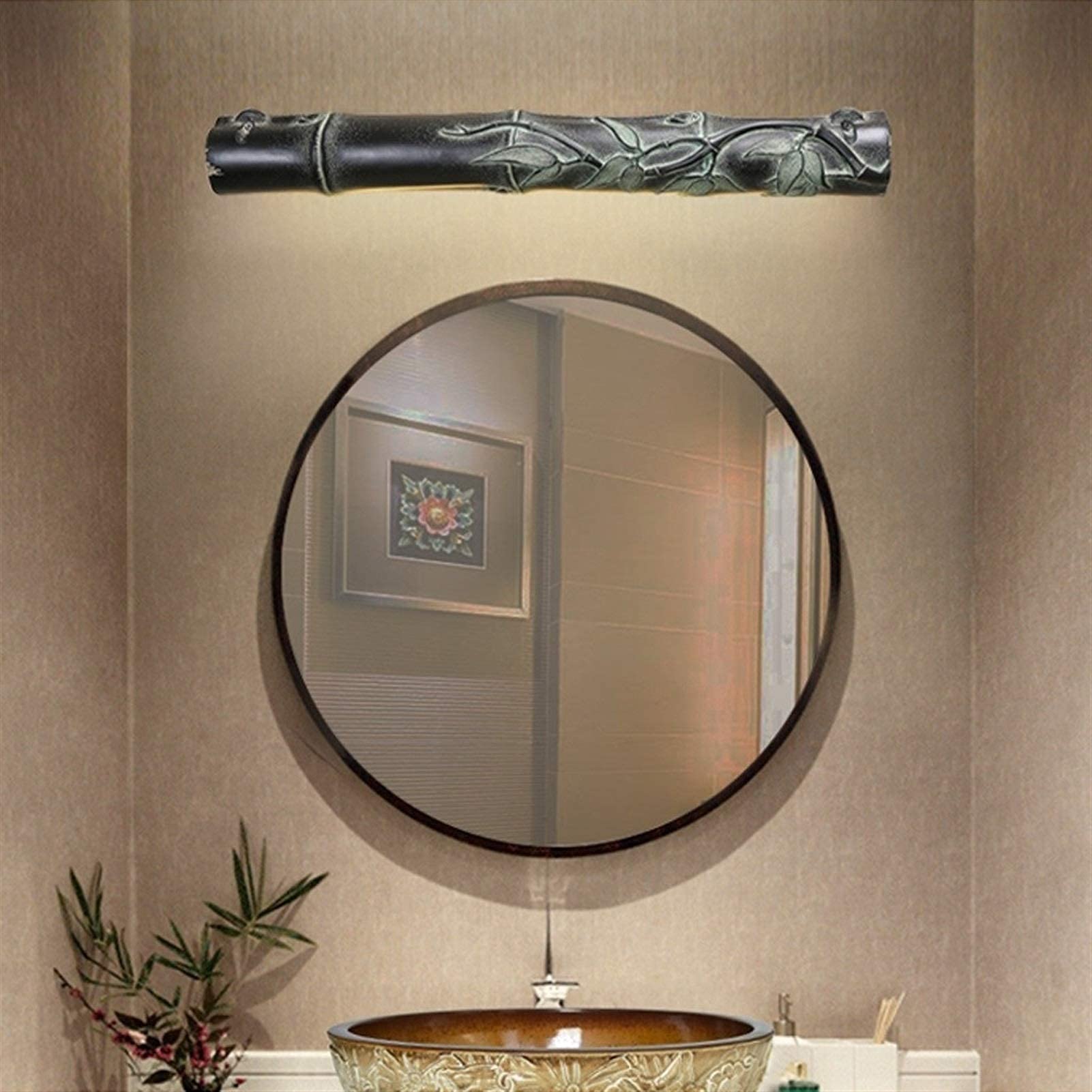 HYSJDMNC LED Mirror Light Antique Bathroom Mirror Headlights for Bedroom Bathroom Dressing Table Decorative Wall Lamp Vanity Light Mirror Front Light Interesting