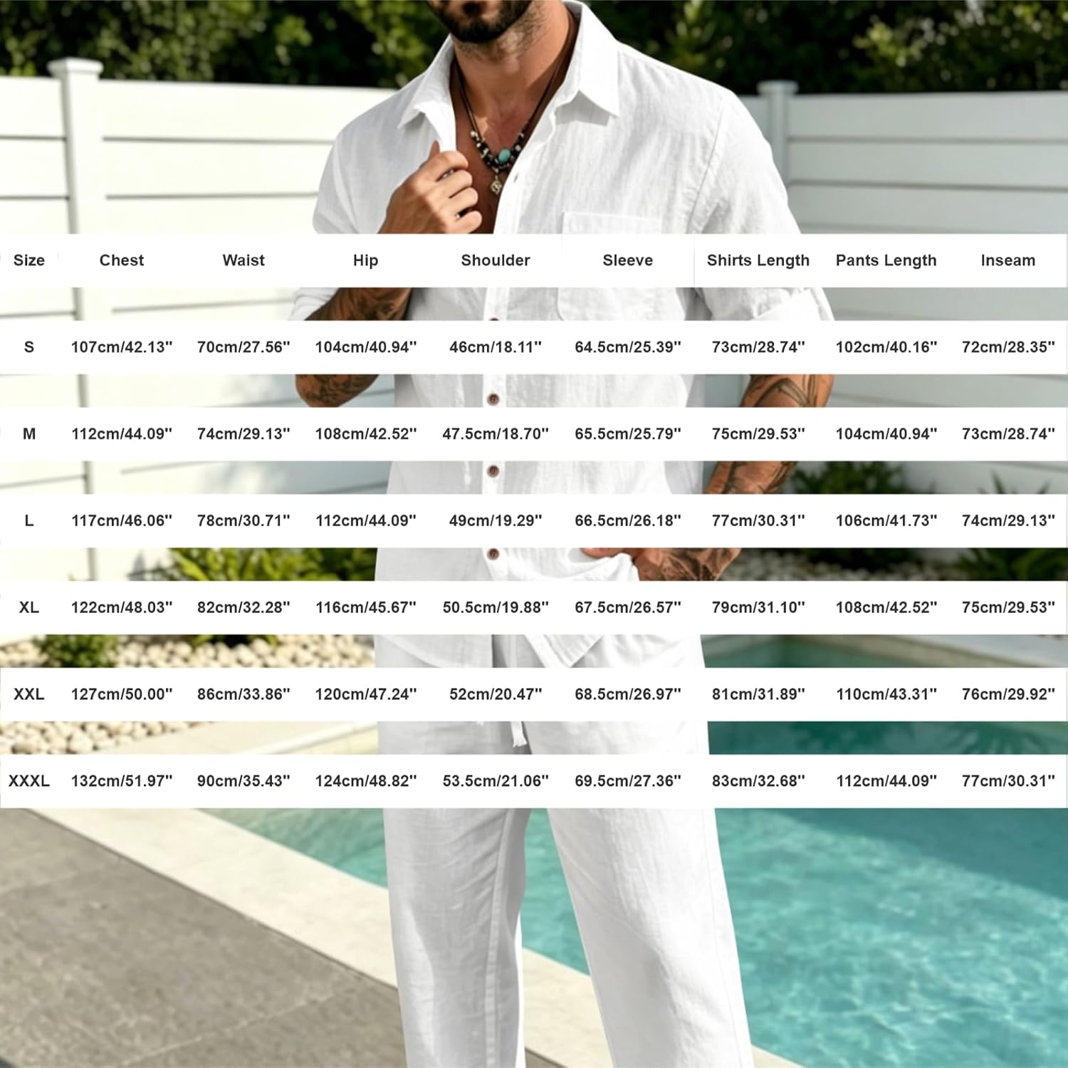 HJINGSUN Men Linen Sets Outfits 2 Piece Long Sleeve Outfits | Weekend Travel, Casual Hangouts, Music Events, Resort Lounging, Warm-Weather Strolls, Vacation Photo Moments, Social Meetups