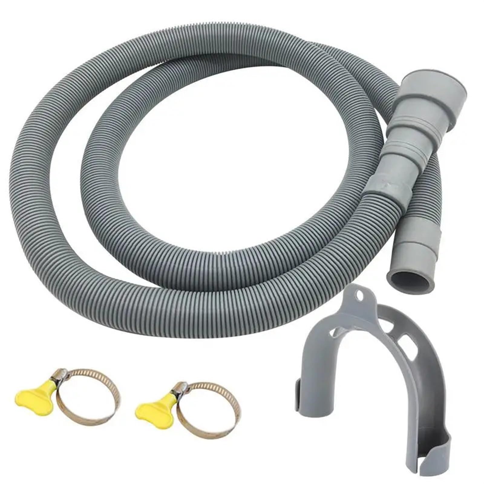 Rrypbovg One Color Washing Machine Drain Hose Washing Machine Dishwasher Drain Waste Hose Extension Pipe With Bracket Set Wash Machine