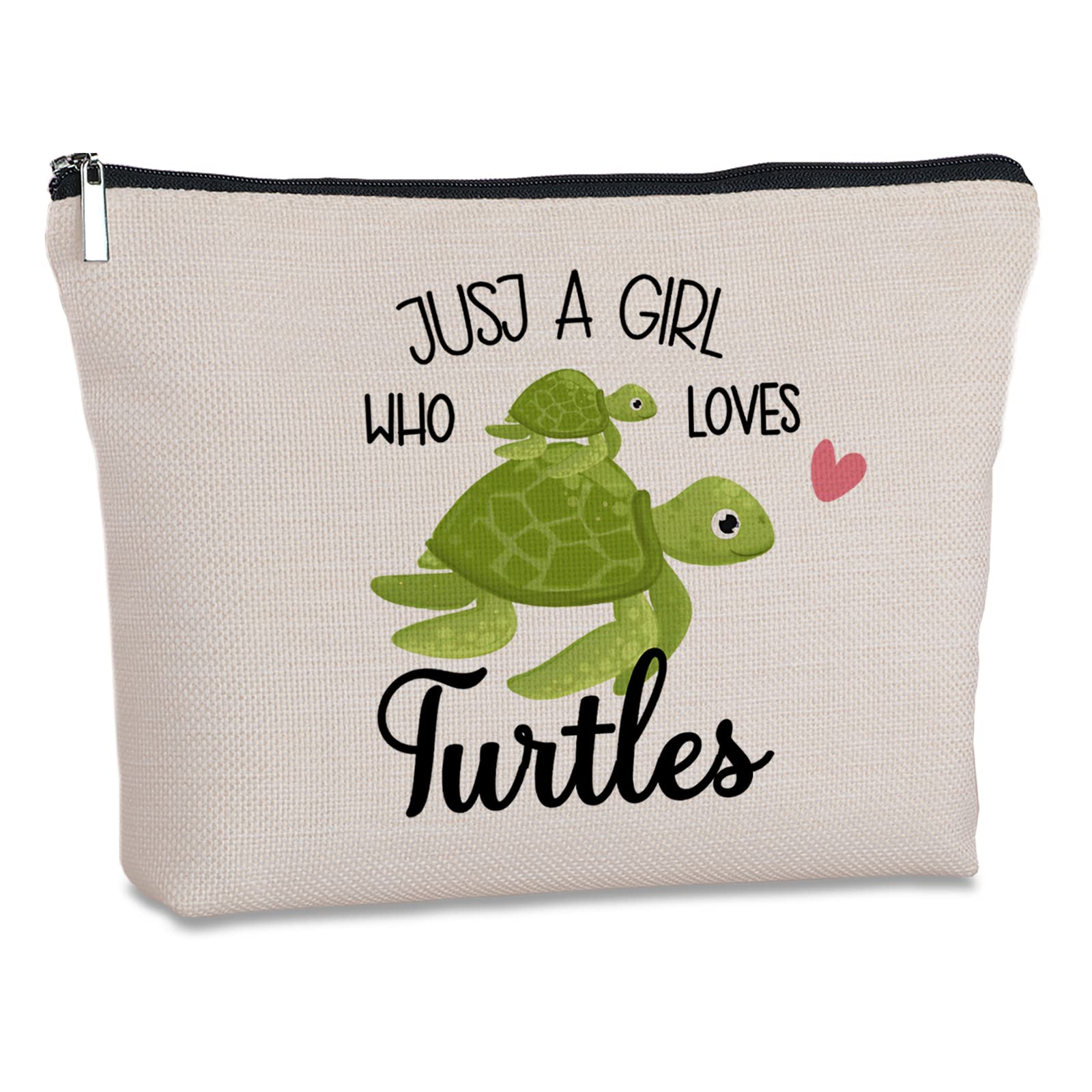 Yegifeyct Turtle Gifts for Women Travel Zipper Makeup Bag Just Who Loves Turtles Sea Turtle Gifts Turtle Gifts for Turtle Lovers Women Funny Birthday Christmas Gift Ideas for Daughter Sister