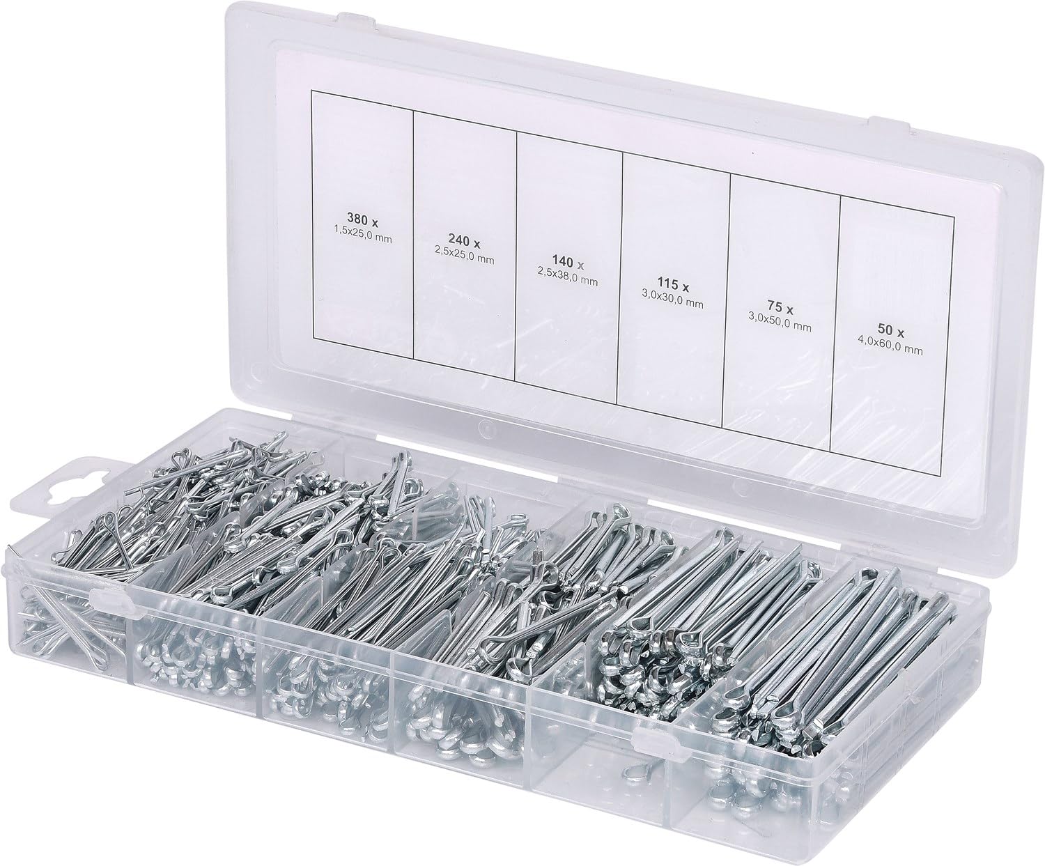 KS Tools Assortimento di coppiglie 1000 pz