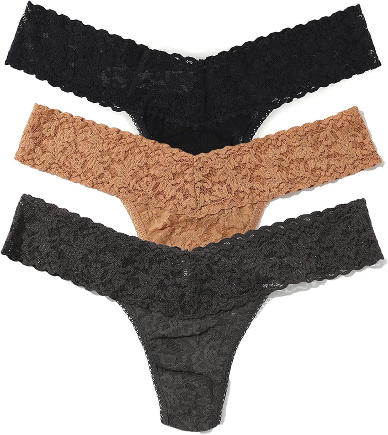 hanky panky - Signature Lace Low Rise Thongs for Women | Lacy Lingerie Underwear | 3 or 5 pack