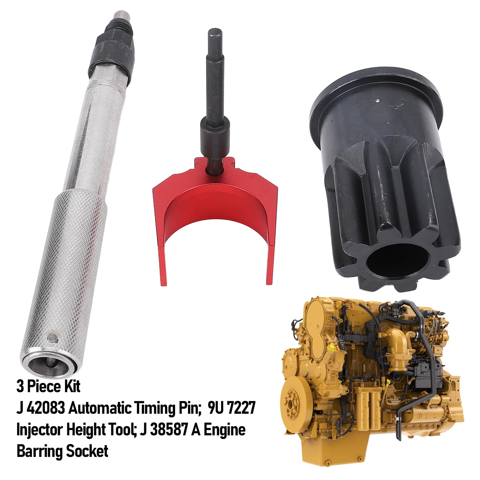 Set Strumenti Regolazione Iniettori Per Motori Caterpillar CAT 3406E C-15 C-16, J-42083