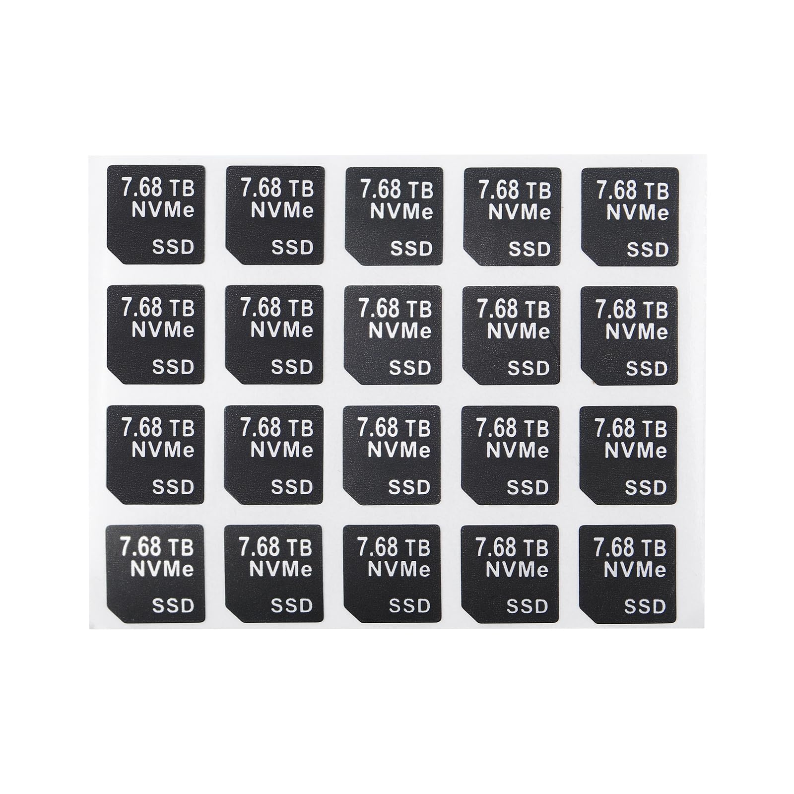 40 adhesivos de capacidad para Dell DXD9H y X7K8W 14.ª generación (7,68 TB NVME SSD, NVME)