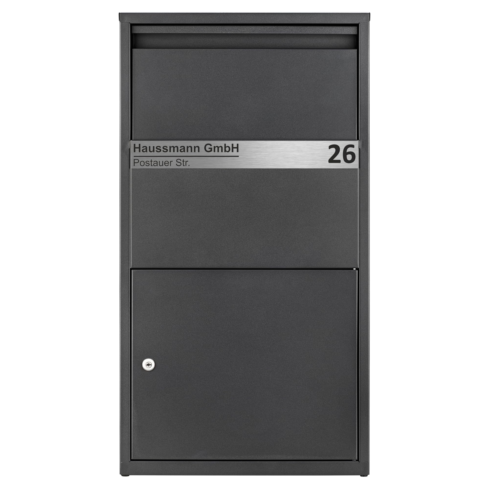 Haussmann Paketbriefkasten BOX391, Namensschild, Paketstation
