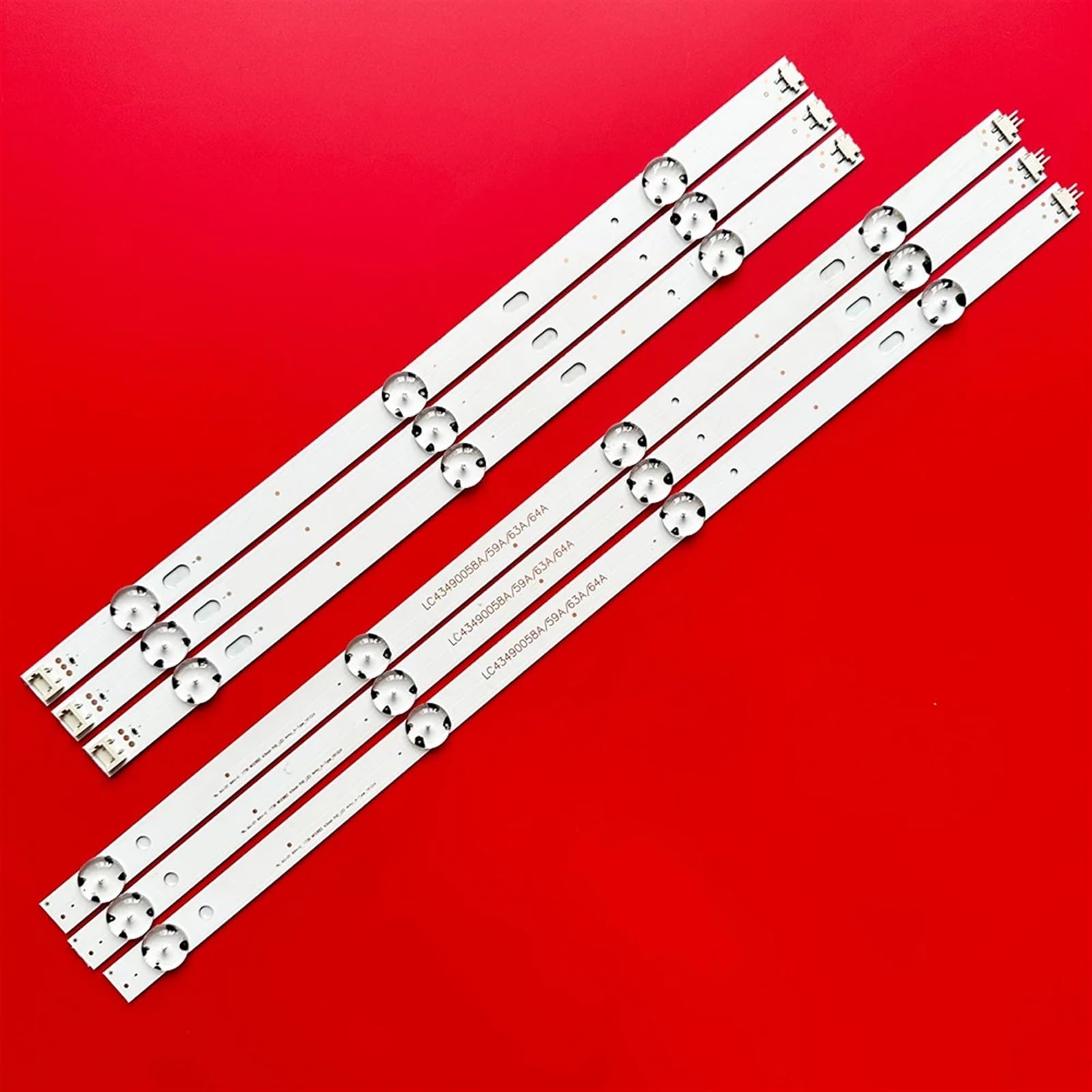Striscia LED 1/2TV o LC43490059A LC43490058A for LG 43UK6300PLB 43UJ634V 43UJ635V 43LJ61_FHD_L Innotek 17Y 43 Pollici_A LC43490074A 83CM(1TV(6PCS))