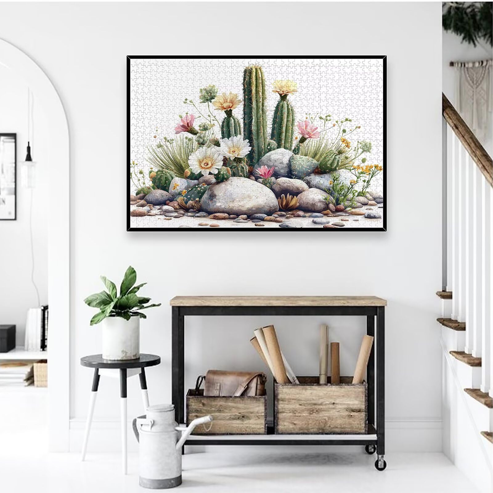 Puzzle Cactus 4000 Pièces Adultes, Puzzle 4000 Pièces pour Adultes et Enfants à Partir de 14 Ans, Fleur Puzzles Bois de Qualité Supérieure avec Une Boîte d'Emballage Exquise, Cadeau Femme/Homme, -3287
