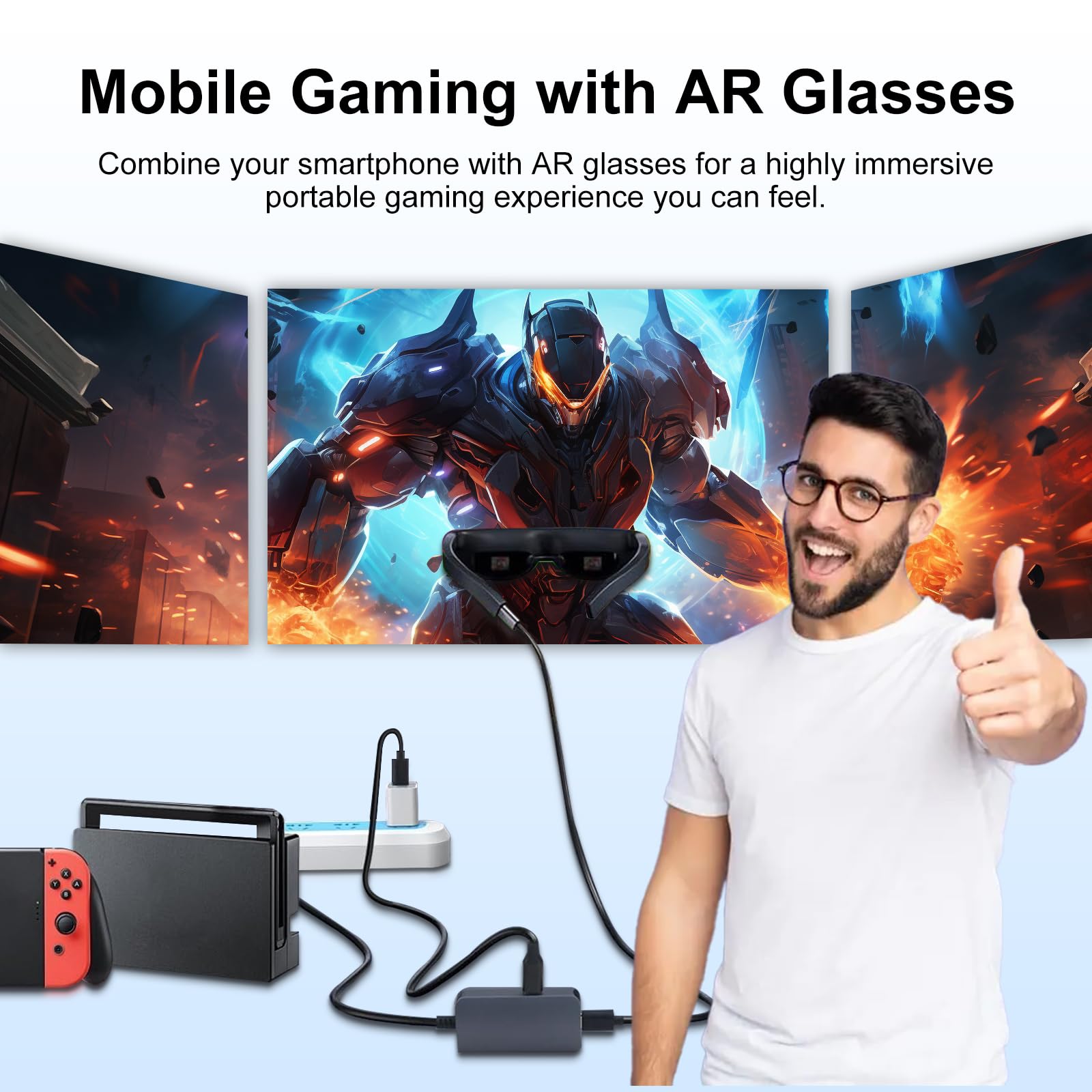 Adaptateur HDMI vers USB C 4K @ 60 Hz, convertisseur HDMI vers USB-C actif avec puce LT6711A, boîtier en aluminium, Plug & Play pour moniteur, projecteur, écran AR, systèmes Windows
