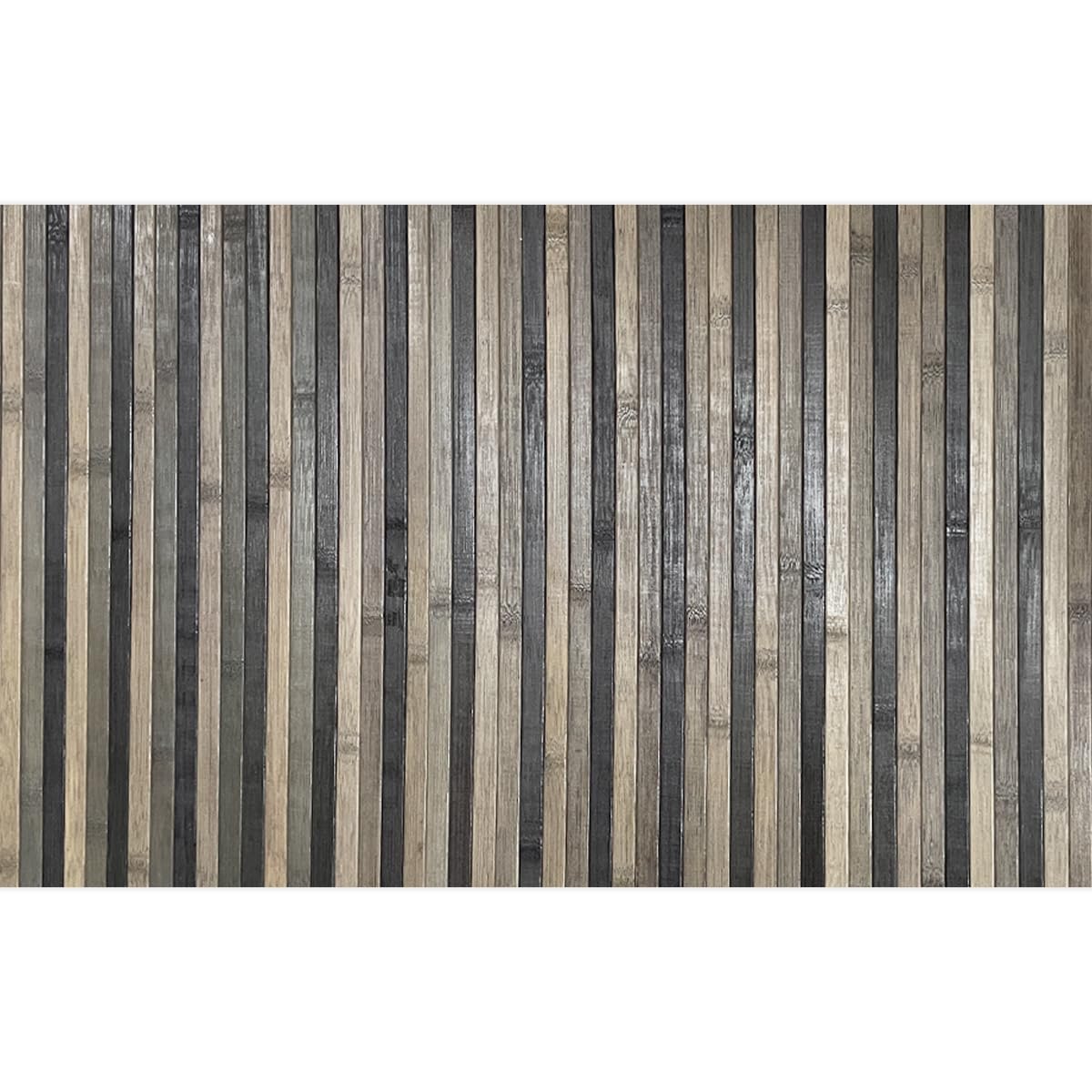 SaRani Tapis Long en Bambou à Lamelles, Fond Antidérapant en Caoutchouc (Tortue Dégradé, 400x50 cm)